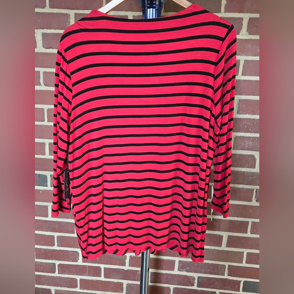 VINCE CAMINO NWT  Modern Voyage‎ V Neck Stretch Woman's Blouse Top 2X $89 - Picture 4 of 7